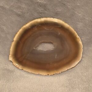 Agate Slice Brown Polished Stone Slab Geode‎ 90g Crystal Mineral Specimen